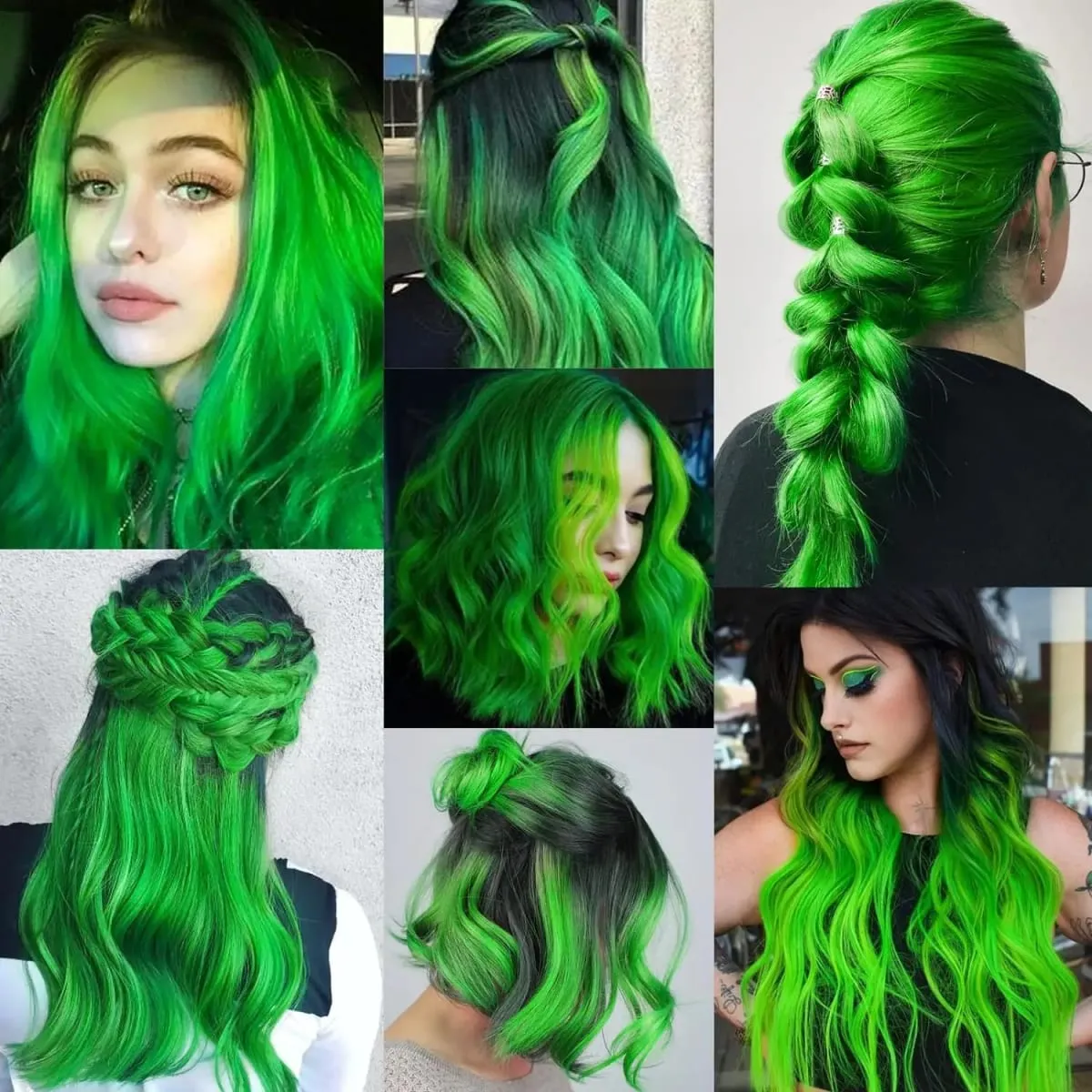 10 PCS Colored Hair Extensions Straight Hairpiece Multi-colors Party Highlights Clip in Synthetic for Women Girls Cosplay Gift