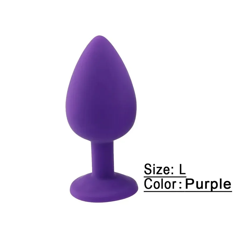 Plugue anal de silicone macio p/m/l, mini plugue erótico para bunda, brinquedo sexual para iniciantes, homens, mulheres, casais gays, estimulador de próstata, brinquedo de sexo anal