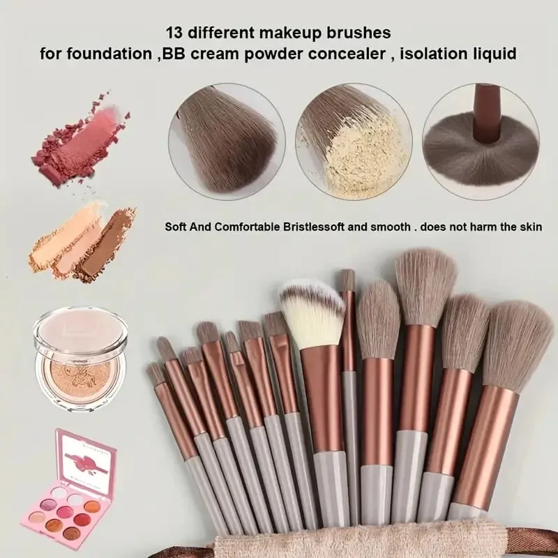 Makeup Brush Set Eye Shadow Highlighter Concealer Brush Blush Loose Powder Brush Blending Soft Fluffy Women Beauty Tool