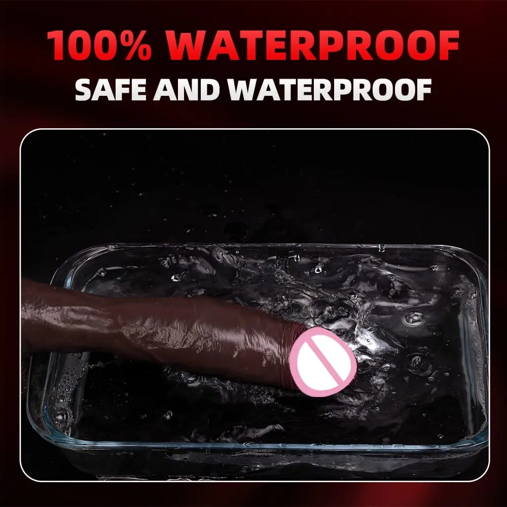 Realistic Black Dildo Vibrator Wireless Remote Rotating Penis Suction Cup Telescopic Vibrating Dildos Dick Sex Toys For Women — image 5