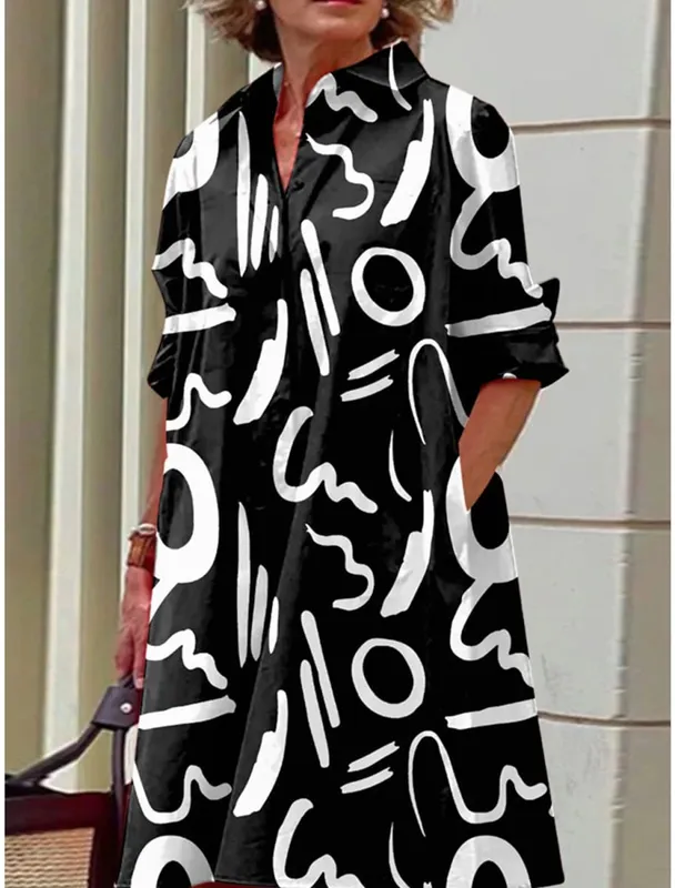 S-5Xl Sommer-Hemdkleid, Weiß, Blau, Abend-Vintage-Kleider, Party, extra lang, lockere Damenkleider, nur Celadon-bedruckte Kleider