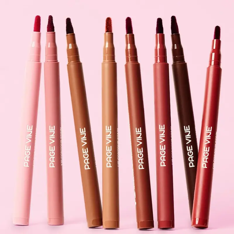 Lip Liner LongLasting Waterproof Highly Pigmented Long-lasting Color Creates 3D Plump Lips Defining Makeup