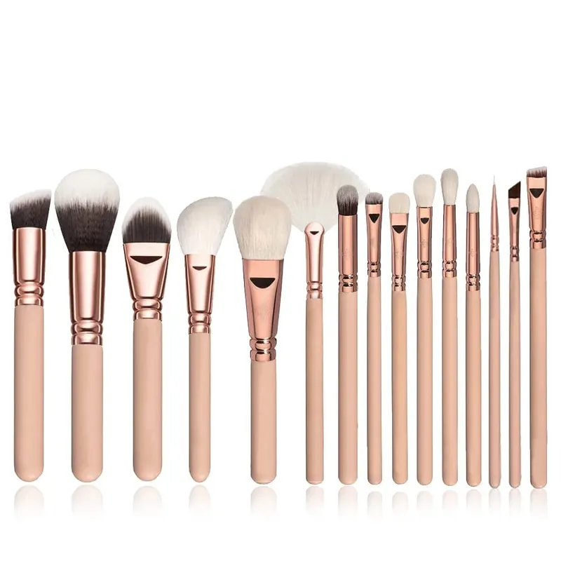 15pcs Professional Make-up Brushes Set Makeup Power Brush Make Up Beauty Tools Soft Synthetic Hair With Leather Case — image 9