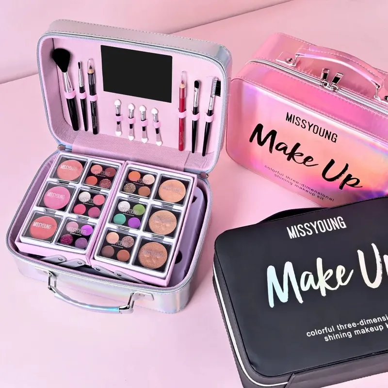 Beliebtes 36-teiliges Beauty-Set, Make-up, Eyeliner, Rouge, Lippenstift, Gesichtspflege, tägliches Make-up-Set, Damen-Geschenkset für Feiertage und Geburtstage