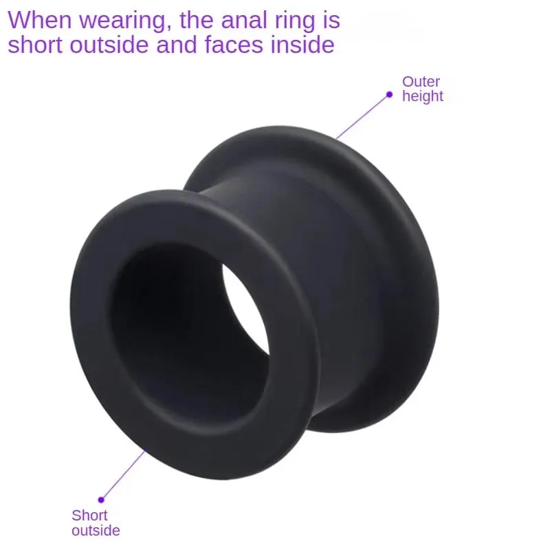 Butt Plug with Tunnel Silicone Buttplug Analplug Butplug Dilatation Anal Training Trainer Dilator Stopper Ass Anus Sex Toys