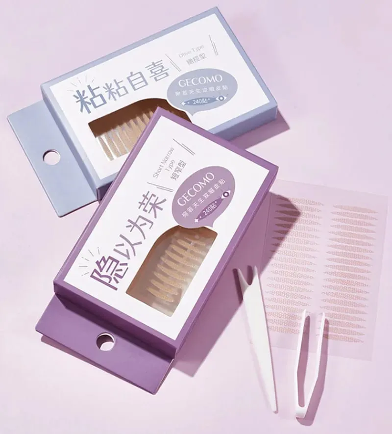 960PCS Invisible Double Eyelid Tape Sticker Long Lasting Double-Fold Self-Adhesive Paste Clear Beige Big Eye Tools — image 4