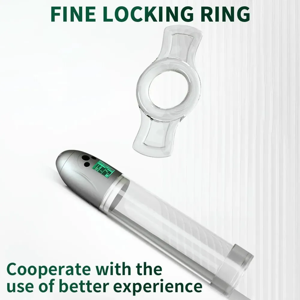Automatic Penis Pump Enhanced Erections Rechargeable Vacuum Dick Cock Enlarger Penis Size Men Sex Toys and Vagina Masturbator