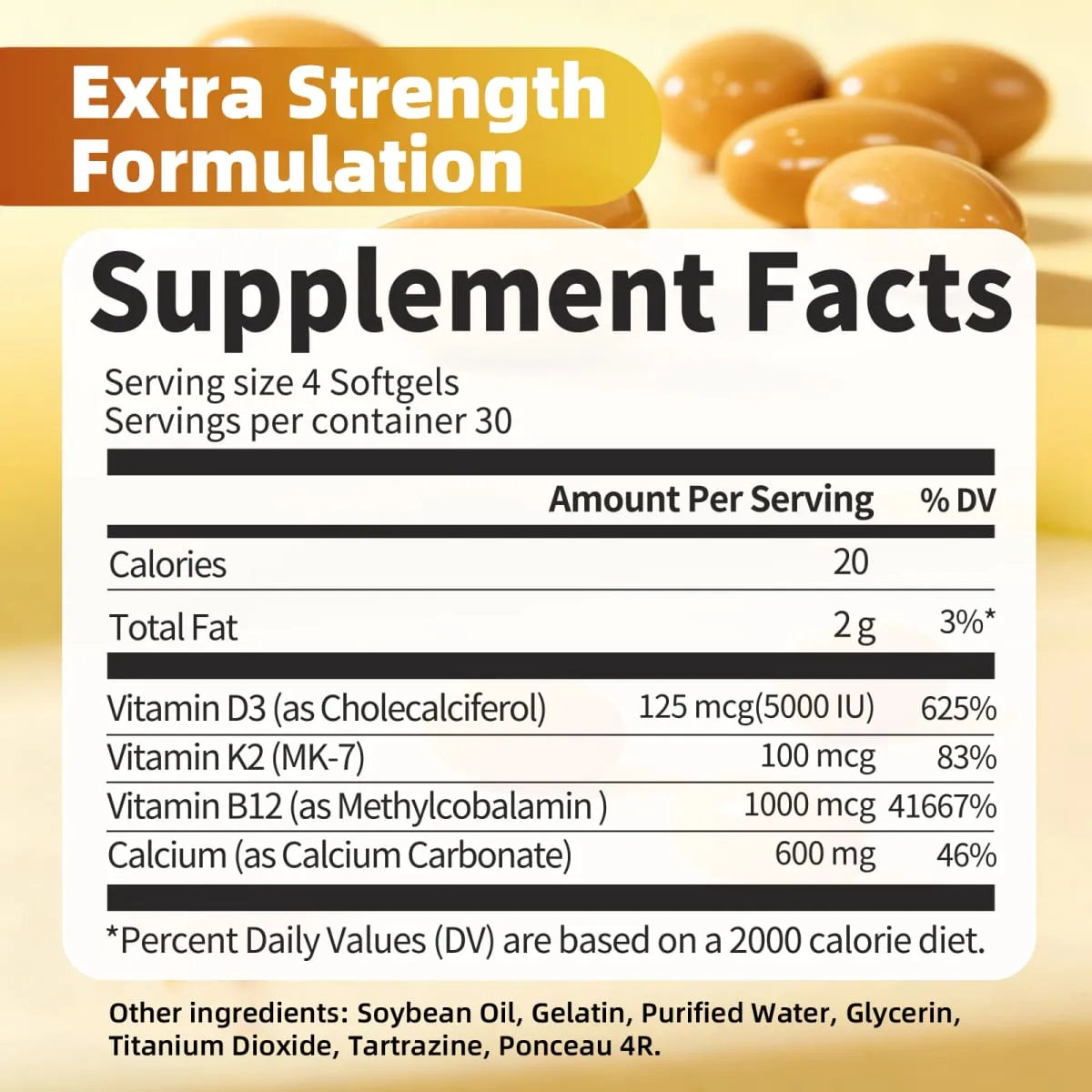 Vitamin D Calcium Capsules Helps Calcium Absorption Strengthen Bone and Tooth Improve Osteoporosis Adult Health Food