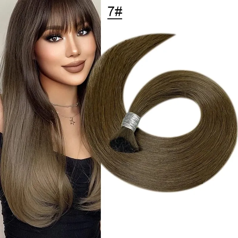 613 Striaght Human Hair No Weft 100% Virgin Bundles Highlight Original Bulk Extensions Russian Natural Unprocessed Blonde Braidi — image 16