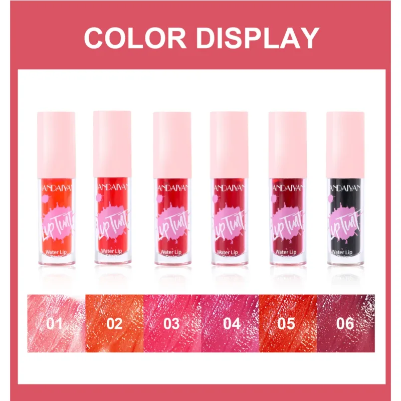 Multi-use 6 Colors Lip Gloss Cheek Tint Long Lasting Moisturizing Lip Dye Blush Makeup Lip Stain Glossy Lipgloss Cosmetics