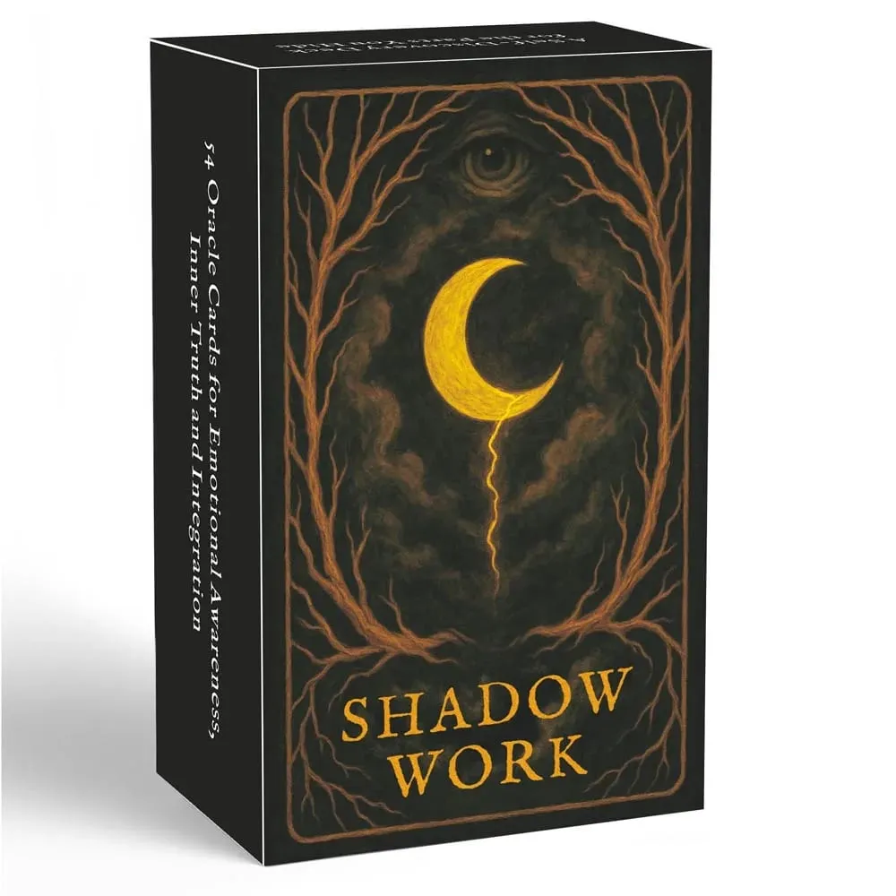 54 Set 13x8cm Reflective Moon Shadow Work Oracle Self-Discovery Emotional Perception Game Spiritual Guidance Card Games