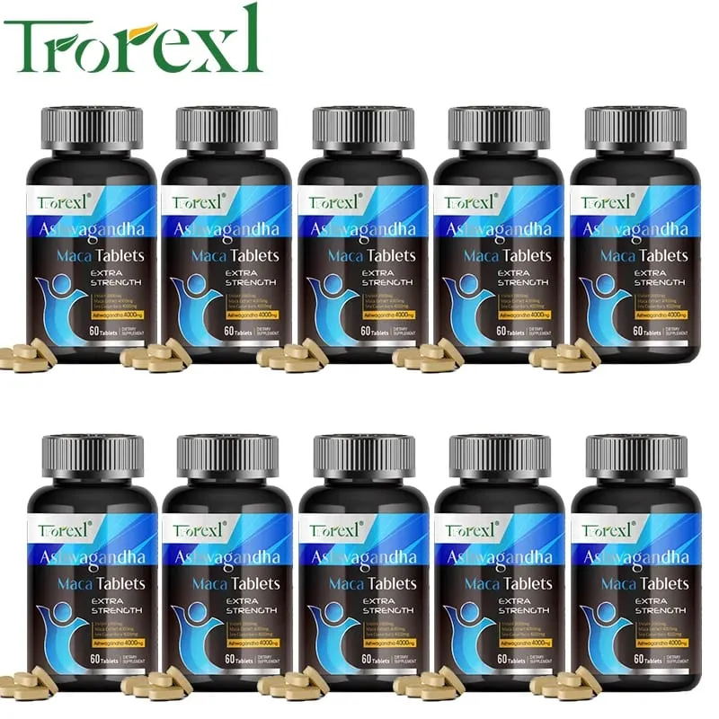 Ashwagandha & Maca Root Male Enhancing Supplement Max Strength Boost High Stamina Vitality for Men — image 11