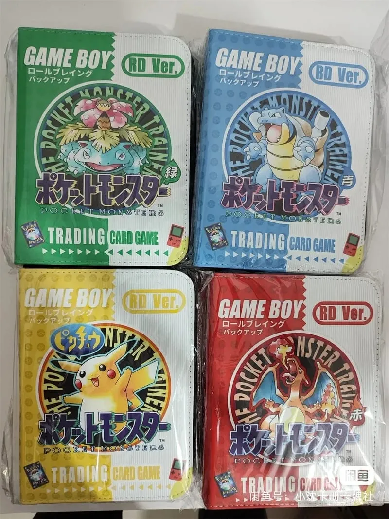New Gb Card Album Cartoon Anime Battle Card Booklet Zipper Binder Card Holder Card Cas Vmax Game Card Collection Toys Gifts