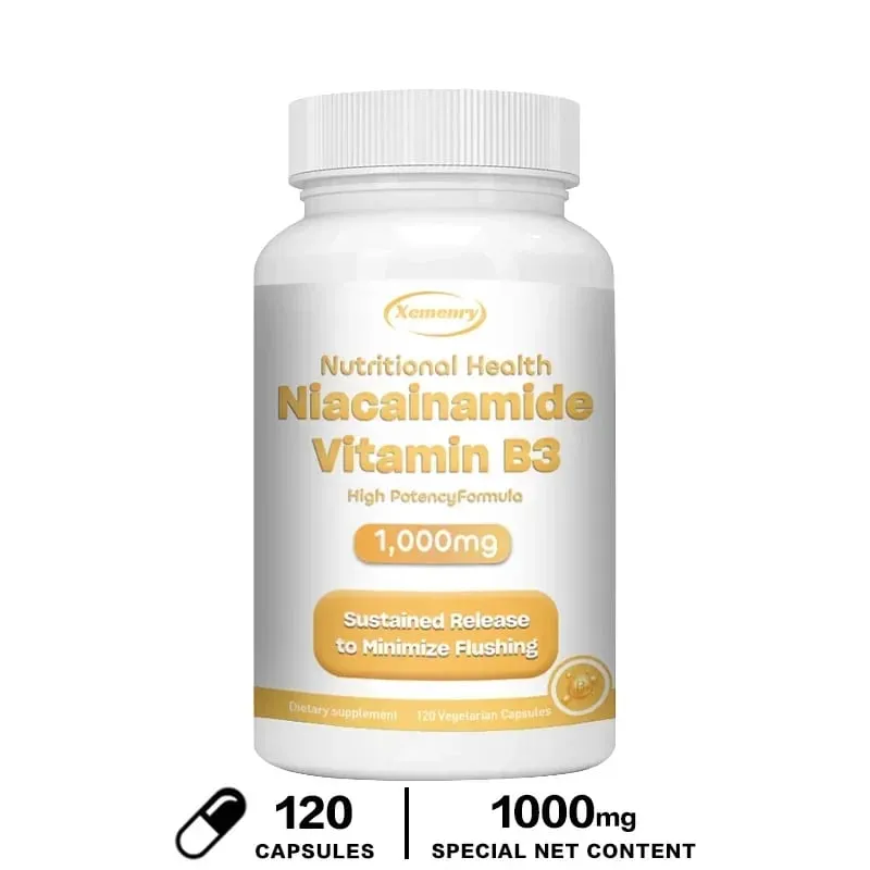 Niacinamide Vitamin B3 1 000 Mg - Dietary Supplement Non-GMO