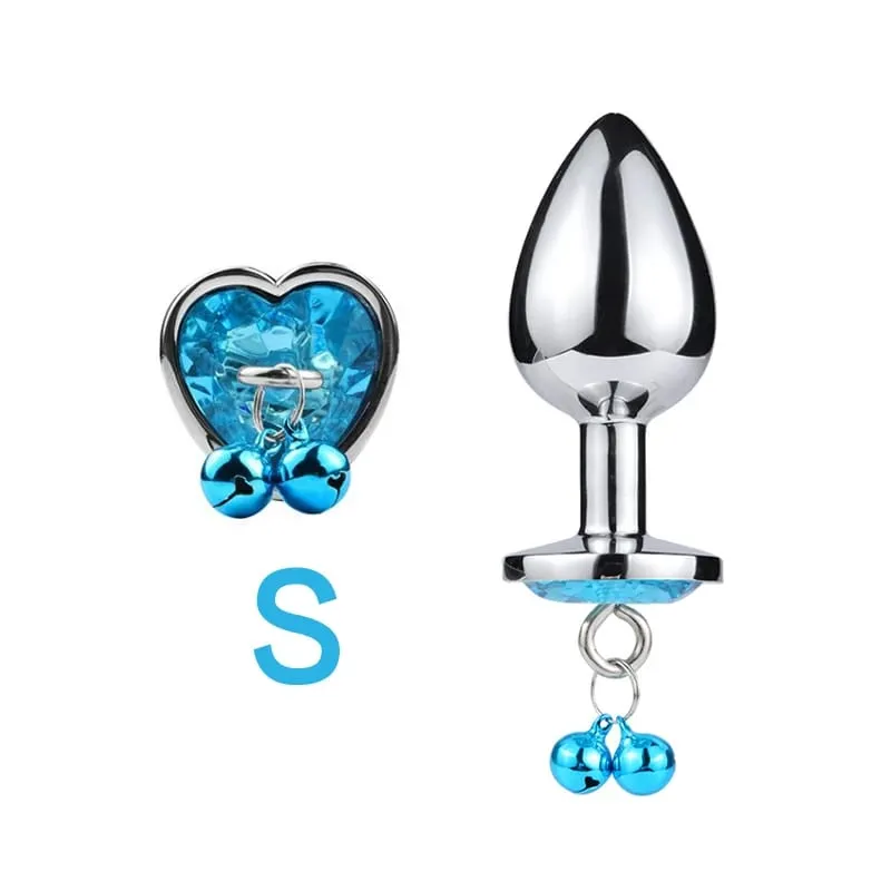 3 Sizes Metal Bell-shaped Anal Plug Traction Chain Anal Massage Prostate Stimulation Massage Tools Adult Sex Toys For Couples