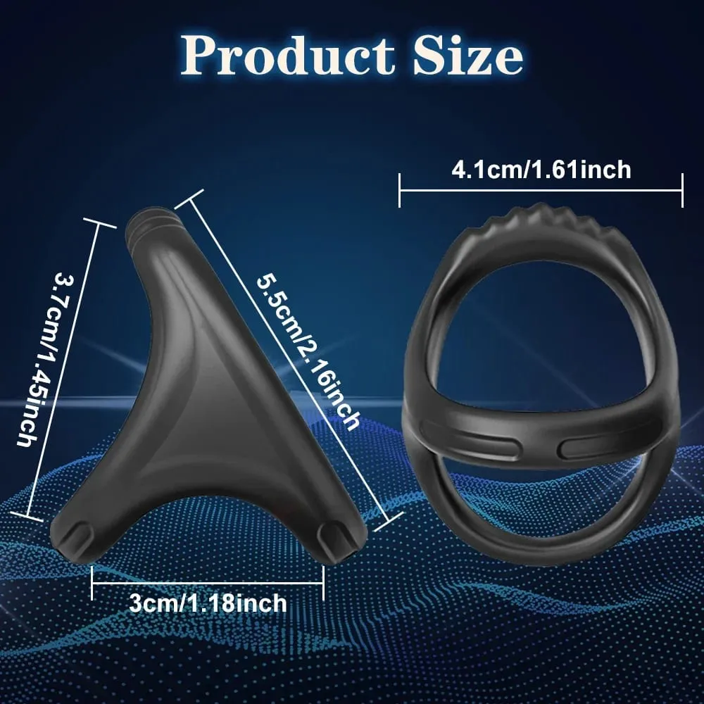 Silicone Cock Ring Penis Ring Enlarger Erection Ejaculation Delay Enhancing Soft Long Lasting Stronger Adult Sex Toy for Men — image 5