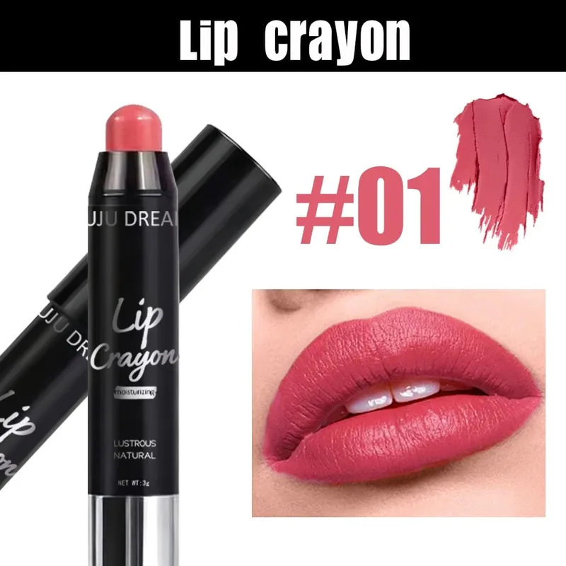 Lip Crayon And Flower Mist Blush Makeup Set Matte High Pigment Waterproof Long Lasting Natural Pink Face Makeup Kit — image 4