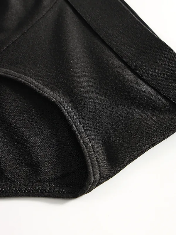4-Pack Men's Briefs, Minimalist Solid Color Collection - Casual & Stylish, Multiple Sizes Available, Comfortable Men's Underwear