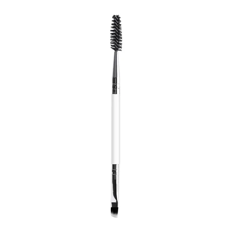 Pincel de sobrancelha macio pincel de cílios 2 em 1 profissional contorno olho sobrancelha delineador pincéis de maquiagem olhos mistura pincéis cosméticos