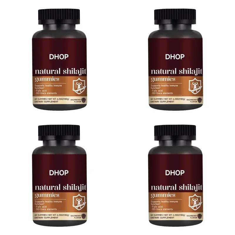 Shilajit Gummies 60 Gummies Himalayan Mineral Supplement with Fulvic Humic Acid Zinc Selenium Magnesium for Immunity Energy