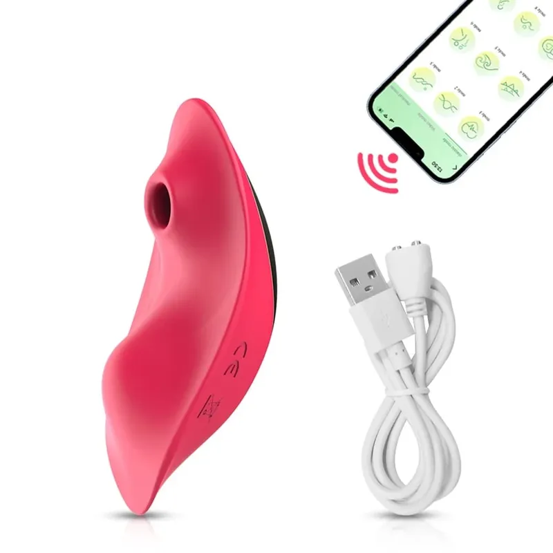 APP Sucking Vibrator Female Bluetooth Sucker Clitoris Stimulator Adult Goods Sex Toy for Women 's Panties