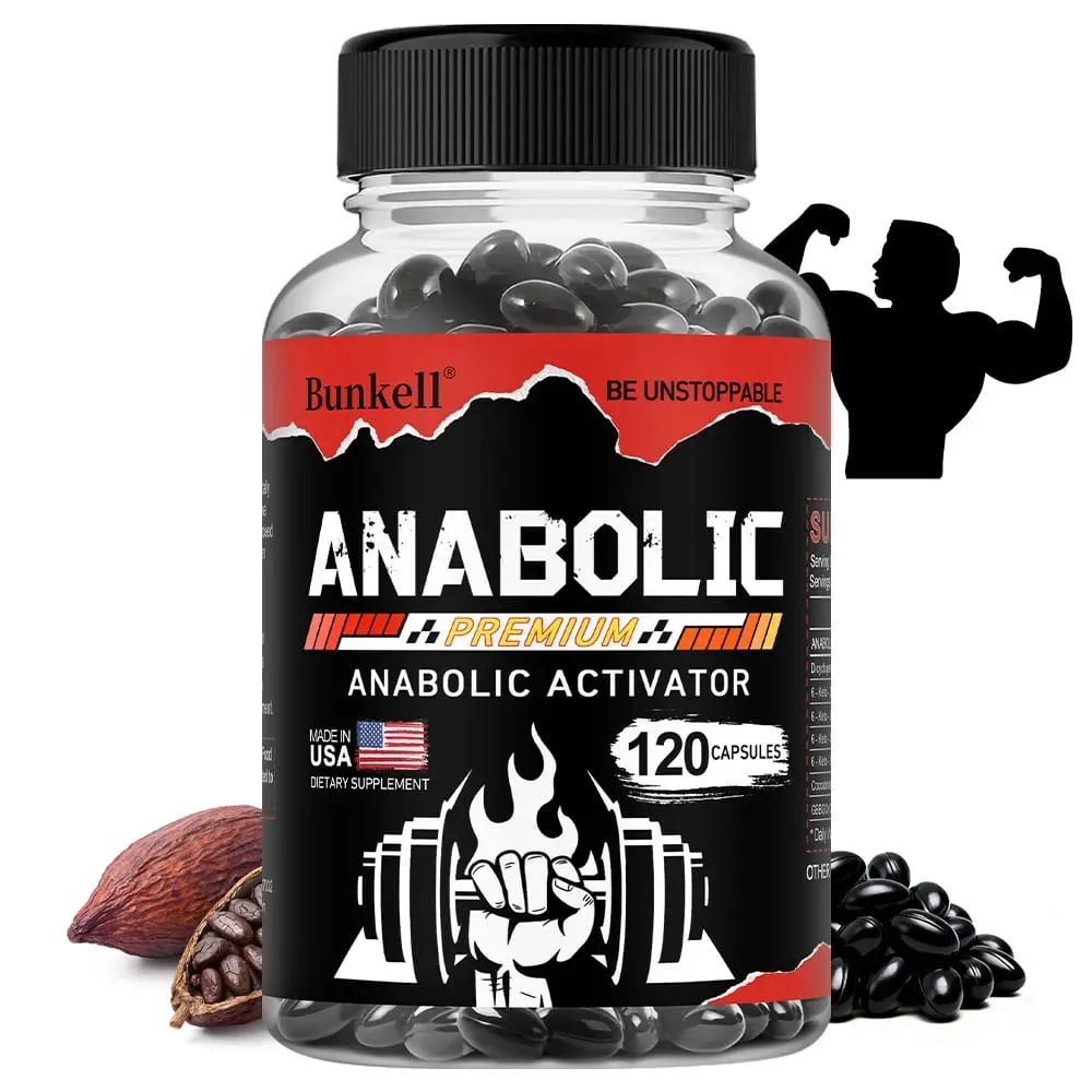 Capsule per la costruzione muscolare degli uomini Crescita muscolare magra Forza Resistenza Recupero Metabolismo e supporto addominali 30/60/120 capsule