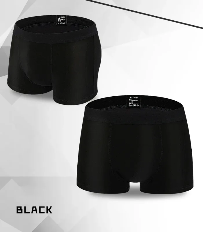 6pcs/Set Black Boxer Men Underpants Bamboo Mens Boxers Man Breathable Men's Panties Sexy Underwear For Men Gifts Comfortable New