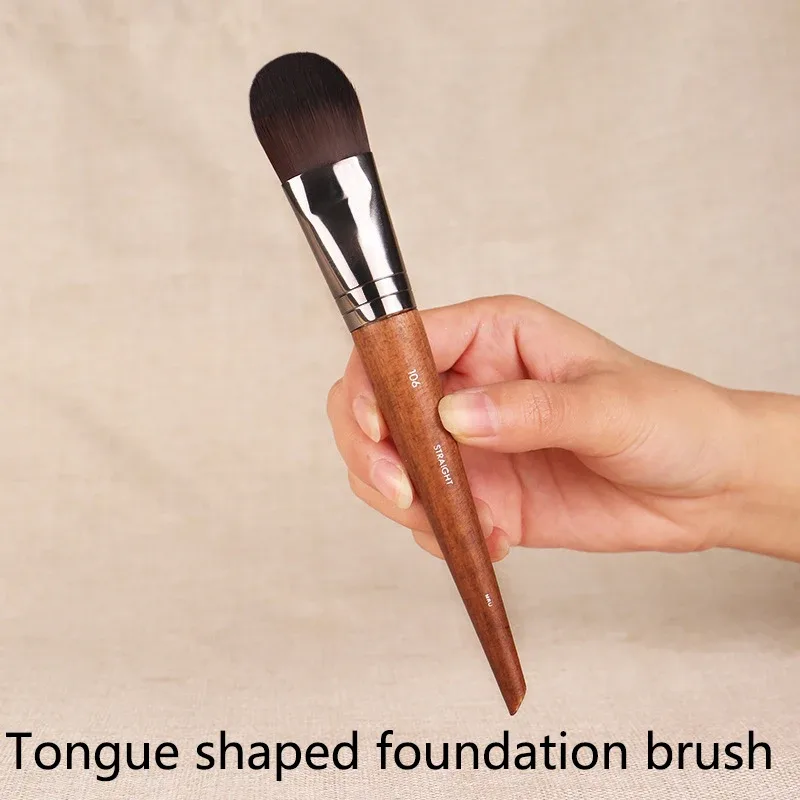 Professional Soft Makeup Brush Makeup Tools Liquid Foundation Concealer Make Up Brush Wood Handle Brushes Beauty Tool Wholesale