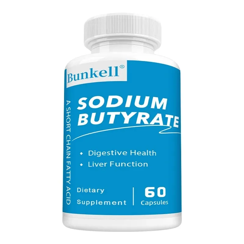 Sodium Butyrate Supplement - Helps Gut Health Detox and Cleansing of The Liver Digestive Health Non-GMO