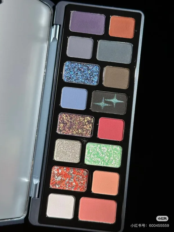 Cheeryep QianYan 16 Colors Eye Shadow Palette Pink Brown Cowboy Blue Smoky Multicolor Matte Pearl Y2K Eye Makeup