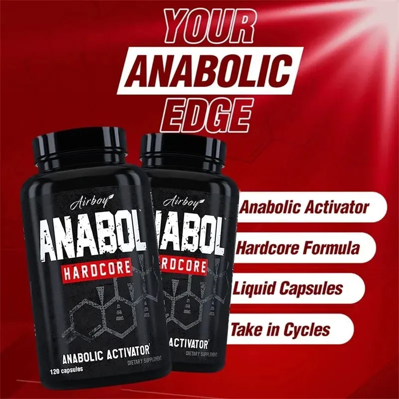 Anabol Hardcore Supplement - Muskelvækst Forbedret udholdenhed Stress og humørlindring og generel sundhed