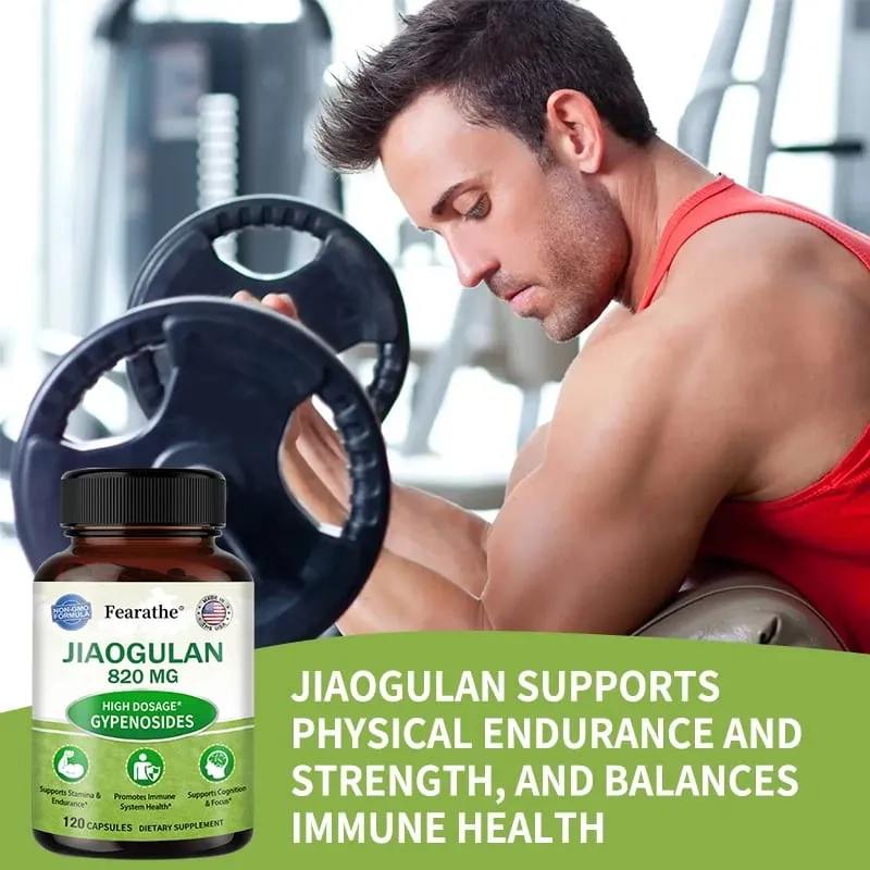 Jiaogulan Extract Supplement High Concentration Relieves Stress Regulates Metabolism Non-GMO Gluten-free 120 Capsules — image 5