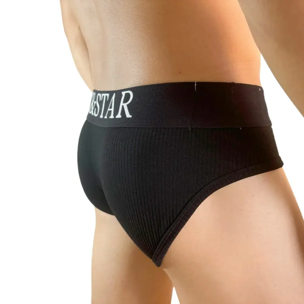 Atletisch hoog uitgesneden ontwerp Sexy herenondergoed Slips Onderbroek Geribbeld katoen Sportcomfort Heren Bikinislip Heren Tangaslips