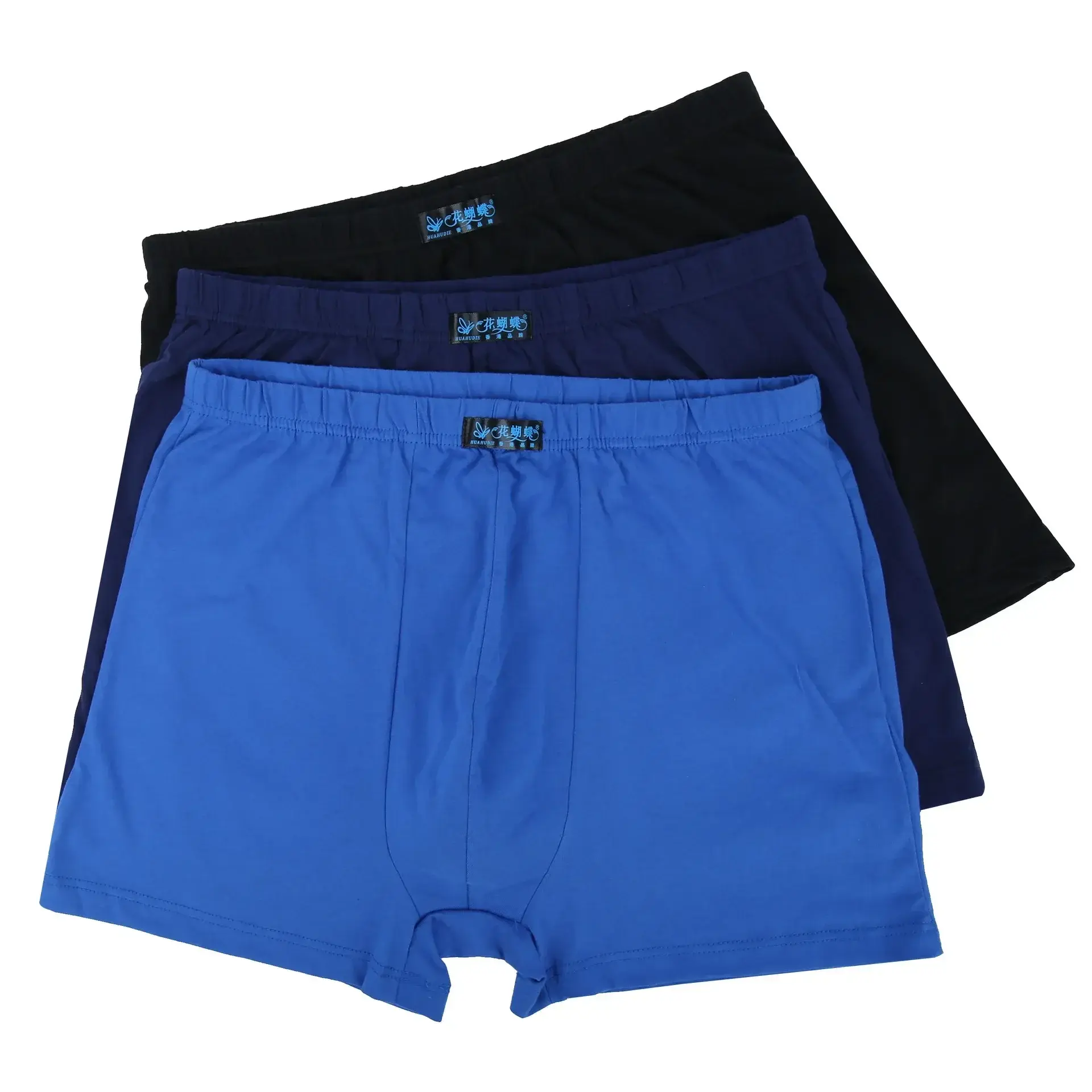 4PCS 100% Cotton Men's Boxer Pantie Lot Underpant Loose Large Short Cotton Plus Size Underwear For Mens Boxer Male 8XL 9XL 10XL