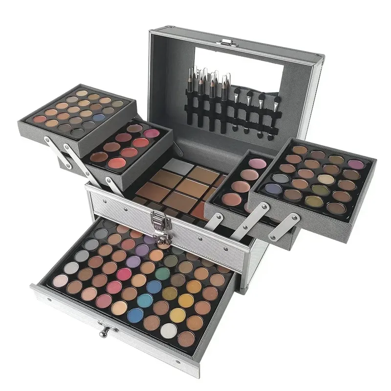 Makeup Set Box Eyeshadow Lip Blush Nail Polish Eyebrow Pencil Multi-functional Palette Christmas Wedding Birthday Gifts Cosmetic — image 2