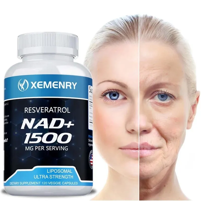 NAD+ and Resveratrol Supplement - Supports Cell Health DNA Repair Improves Natural Energy Cell Metabolism Anti-Aging Support — image 1