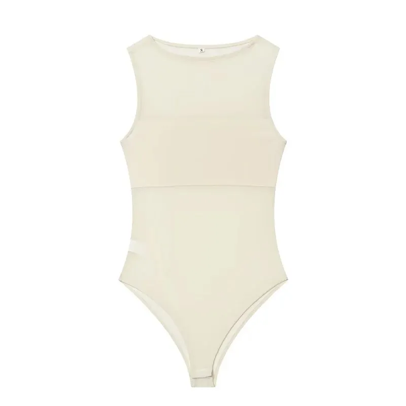 Sexy Mesh Bodysuit Women Transparent Tight Bodys for Women Summer Sleeveless Tops Woman Tulle Sexy Lingerie Body Woman