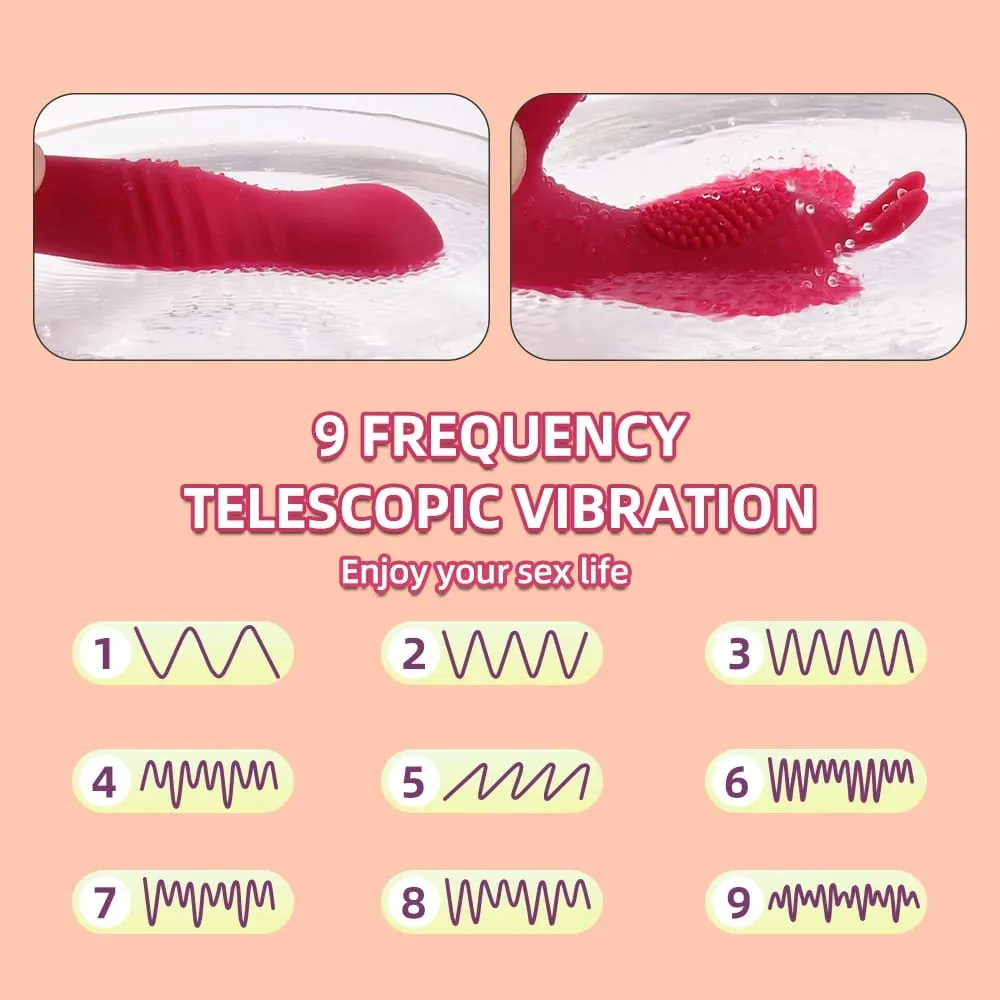 Remote Control Thrusting Vibrator Women Clitoris Stimulator Rotating Telescopic Dildo Vibrating G Spot Adults Product Sex Toys — image 3