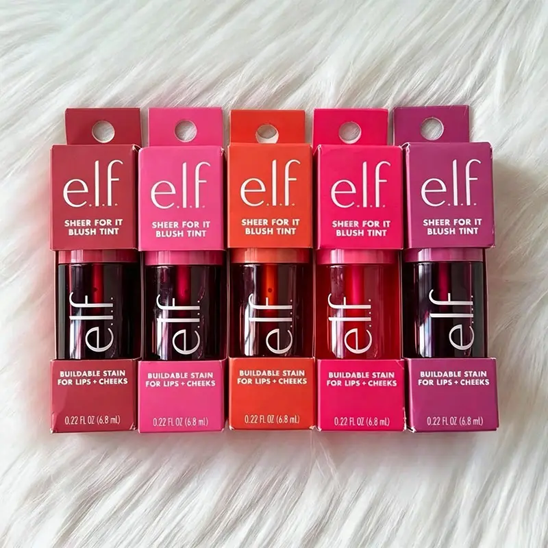 Best Seller Elf dual-use Liquid Blush Lip Gloss Persistent Moisturize Create Naturally Brighten Powder Liquid Blusher Cosmetics