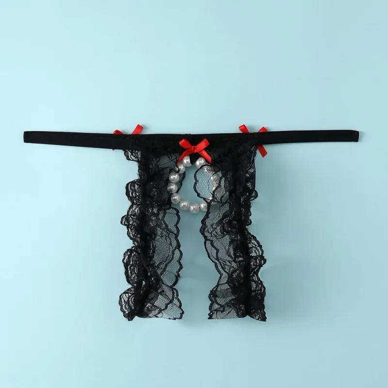 Männer Sexy Spitze Offenem Schritt Niedrige Taille Unterwäsche Loch Beutel Tangas G-strings Slips Gesäß Hohl Tanga Freigelegten schwanz