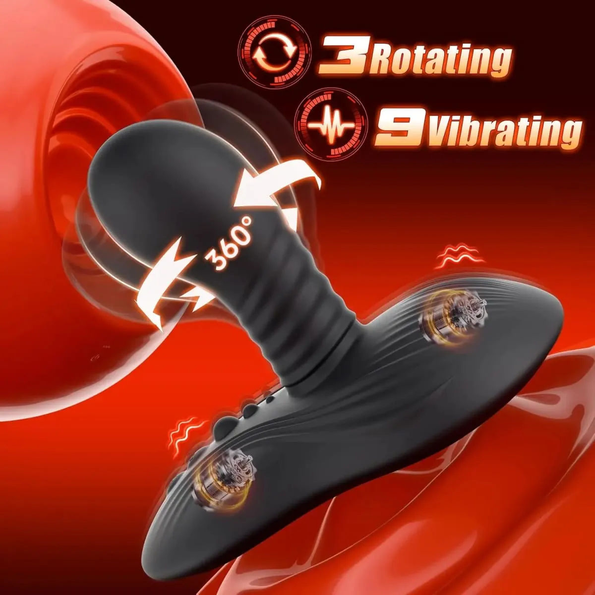 Duduk dan Tunggang Berputar Dildo Vibrator Alat Kawalan Jauh G Spot Stimulator Prostat Massager Mainan Seks Dewasa untuk Wanita Lelaki