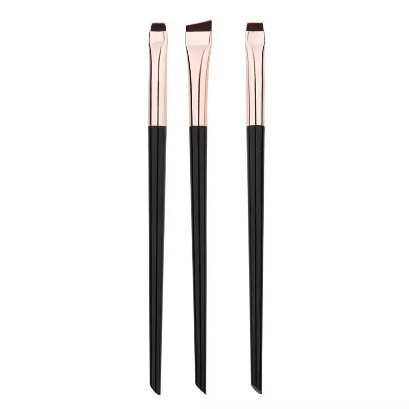 3/6/9/12Pcs Angled Eyeliner Brush Micro-Fine Tip for Brows & Cut Crease Vegan Professional Makeup Brushes