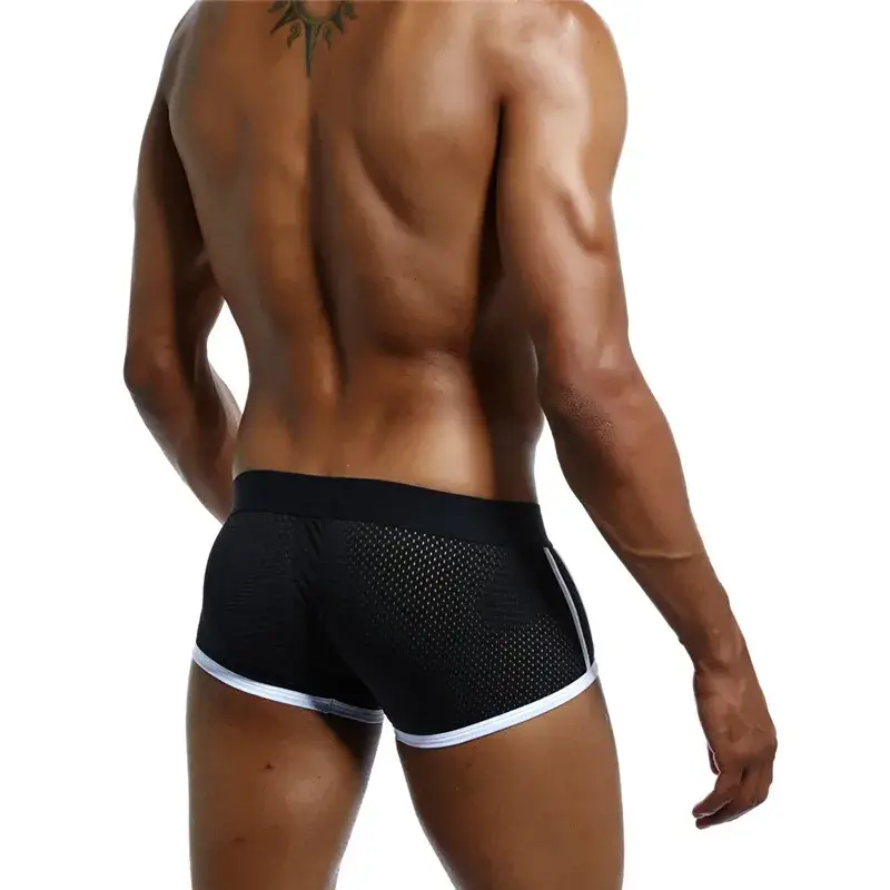 4Pcs Man Underpants Boxershorts Men Boxers Male Breathable Ice Silk Mesh Quick Drying Underwear Men’s Panties Boxer 3256805396926940 — image 2