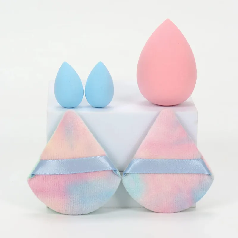 5Pcs Professional Makeup Sponge Set - Soft Gentle Multi-Purpose Tools for Perfect Foundation Powder and Blush Application