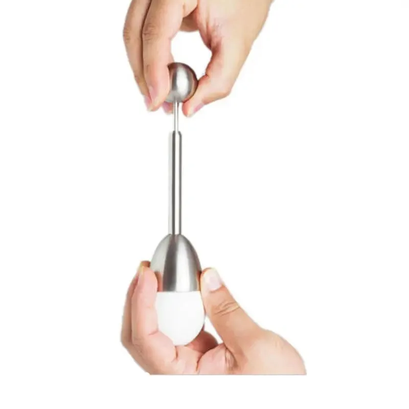 Stainless Steel Boiled Egg Topper Shell Top Knocker Opener Kitchen Tool Cutter Accessories Gadget — image 7