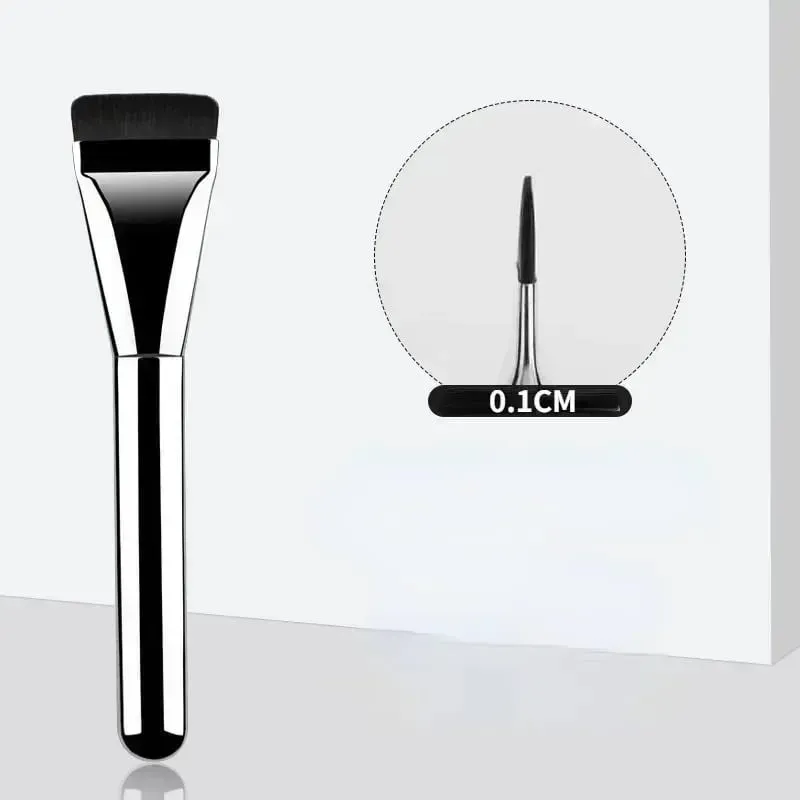 1Pc Ultra Thin Foundation Brush Lightweight Thin Face Contour Brushes Flat Contour Brush Blending Foundation Cream Make Up Brush — image 3