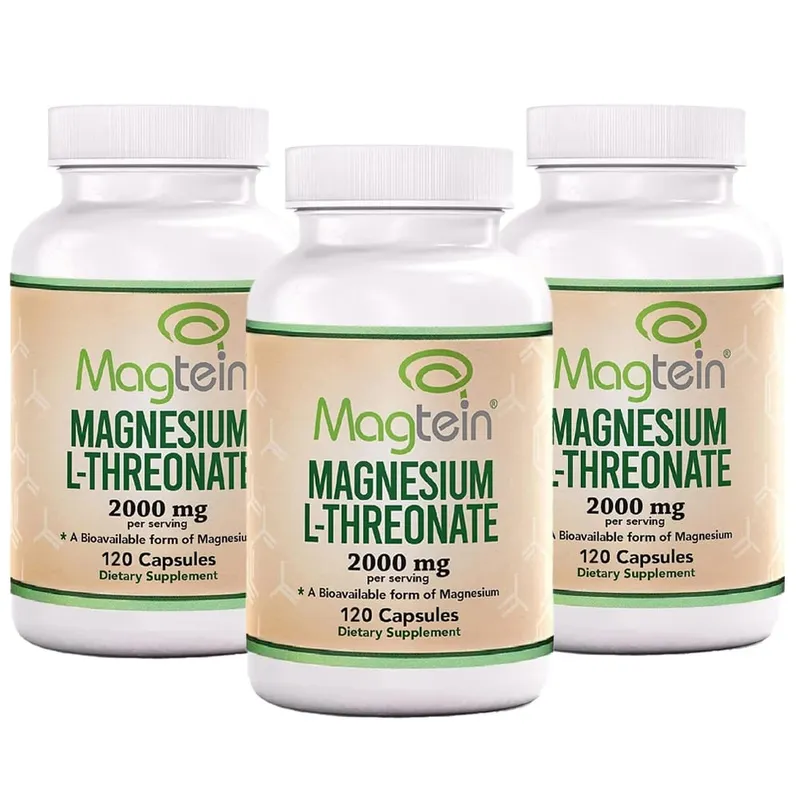 Magnesium L-Threonate Sleep and Cognitive Support - high Absorption - Most Bioavailable Form of Magnesium - 2000mg -120capsules