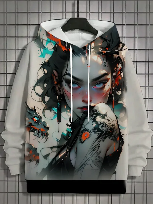 2024 Bagong Anime Women's Men's Fashion Printed Hoodies Autumn and Winter Designer Hoodies Casual Sweatshirts