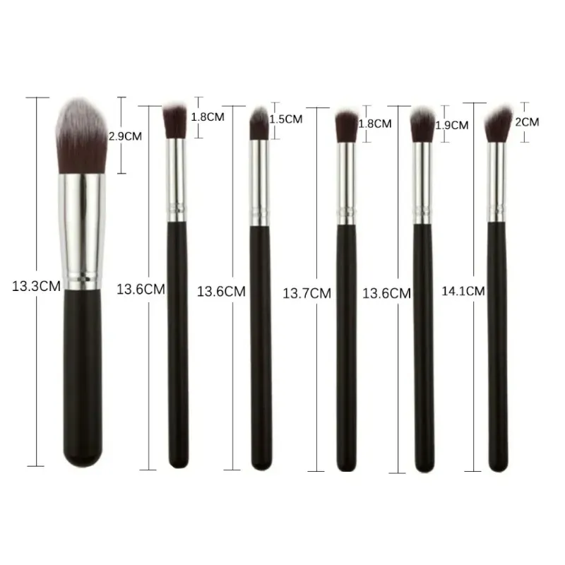 10PCS Makeup Brushes Set Professional Soft Bristles Eyeshadow Foundation Blending Brushes for Makeup Artists Pink White Black — image 4
