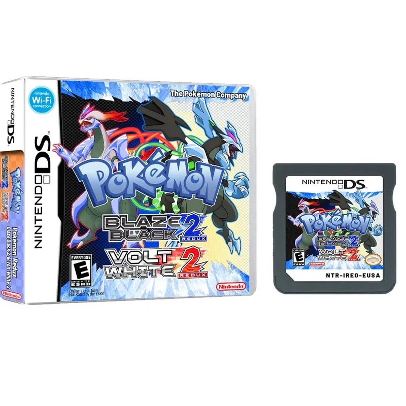 Anime Pokemon Series NDS Game Cartridge Video Game Console Moemon Silver Yellow KAIZO MoonBlack2 Hobby Collection Gifts Toys — image 15